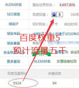 百度權(quán)重達(dá)到5，蛋糕培訓(xùn)網(wǎng)站-流量爆棚/十幾關(guān)鍵詞第一