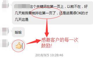 進展很OK的，才幾天時間網站關鍵詞就上第一頁了