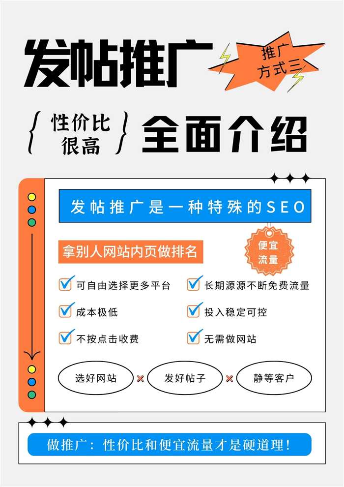 發(fā)帖推廣介紹