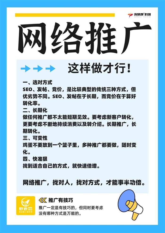 網(wǎng)絡(luò)推廣這樣做才行