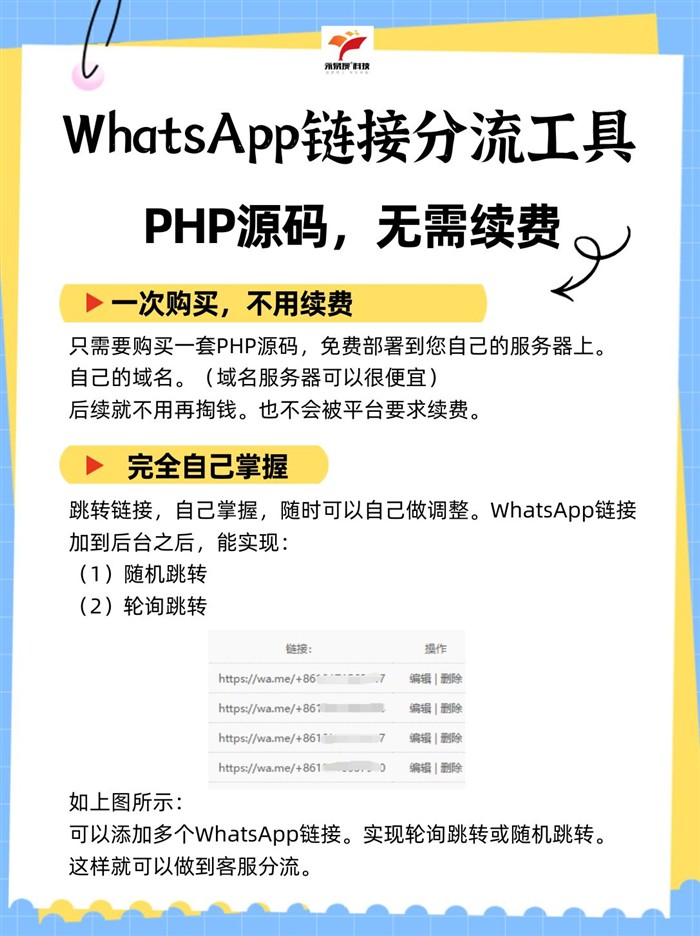 WhatsApp鏈接分流工具一次購(gòu)買(mǎi)無(wú)需續(xù)費(fèi)
