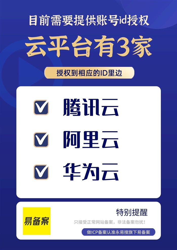 云平臺(tái)備案授權(quán)