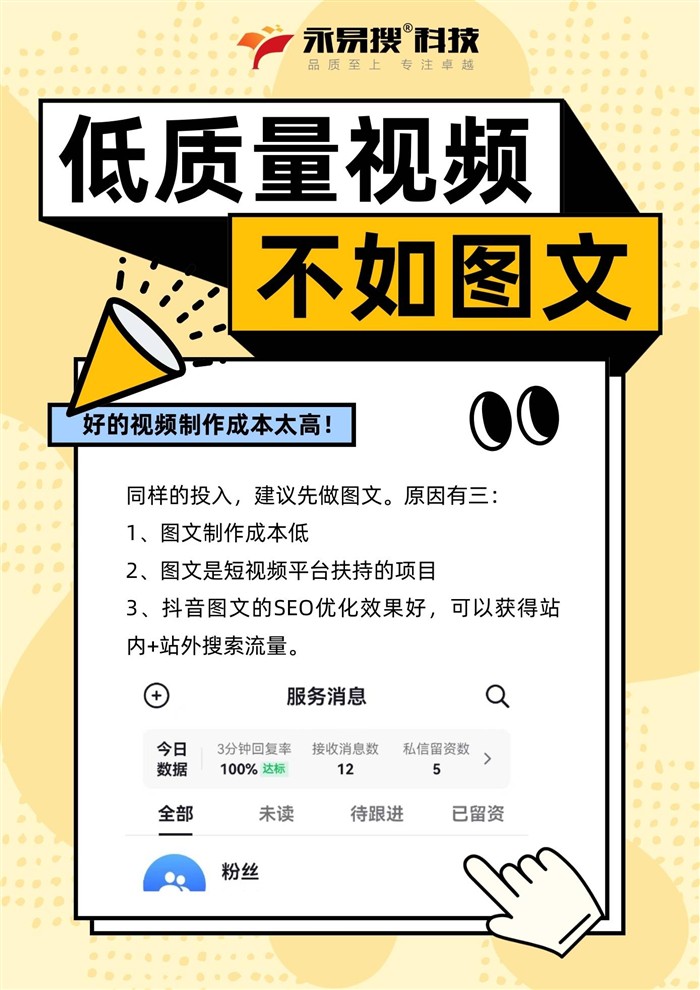 低質(zhì)量視頻不如圖文SEO